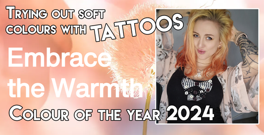 How to wear colour of the year with tattoos