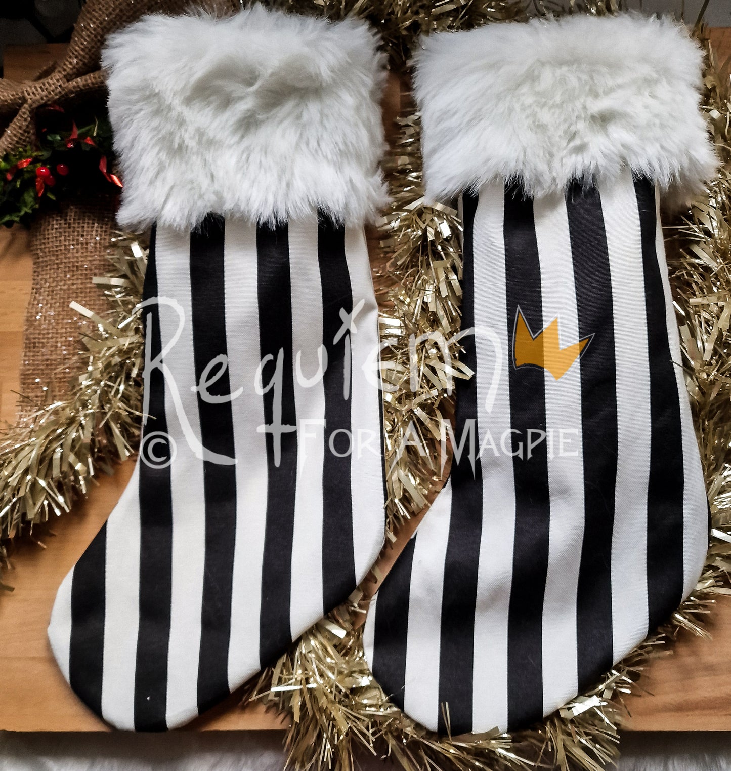 Striped Christmas Stocking