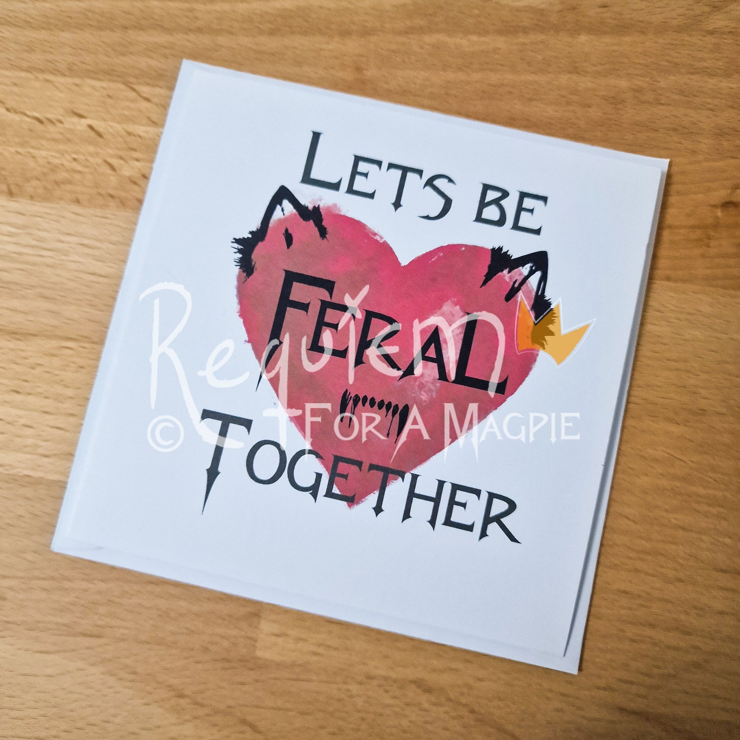 Feral Valentine's Day Card