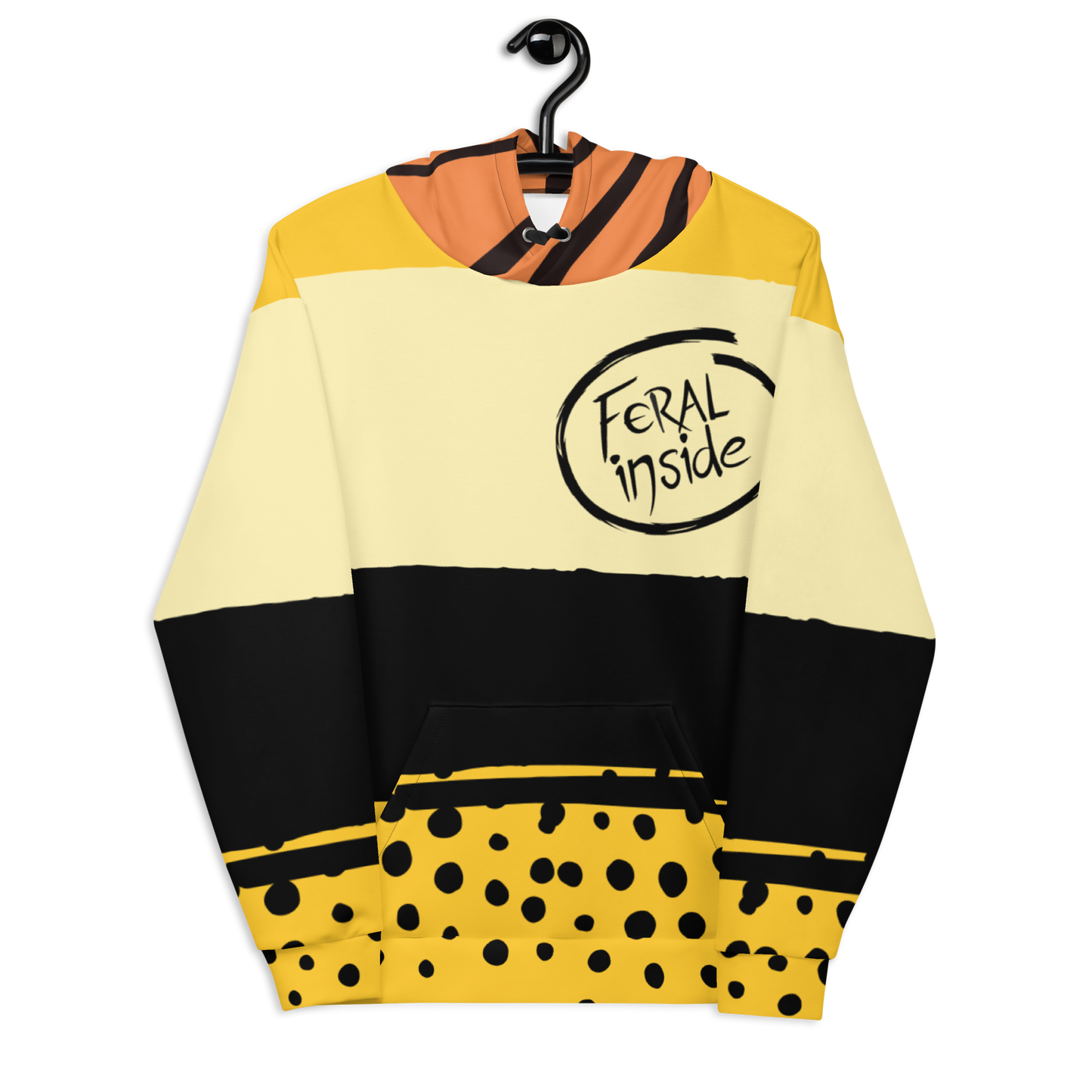 Feral Inside Animal Print Hoodie