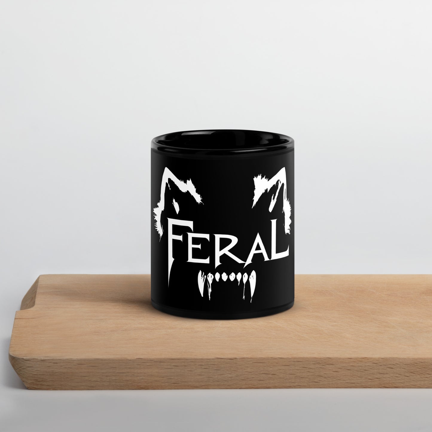 FERAL: Black Glossy Mug