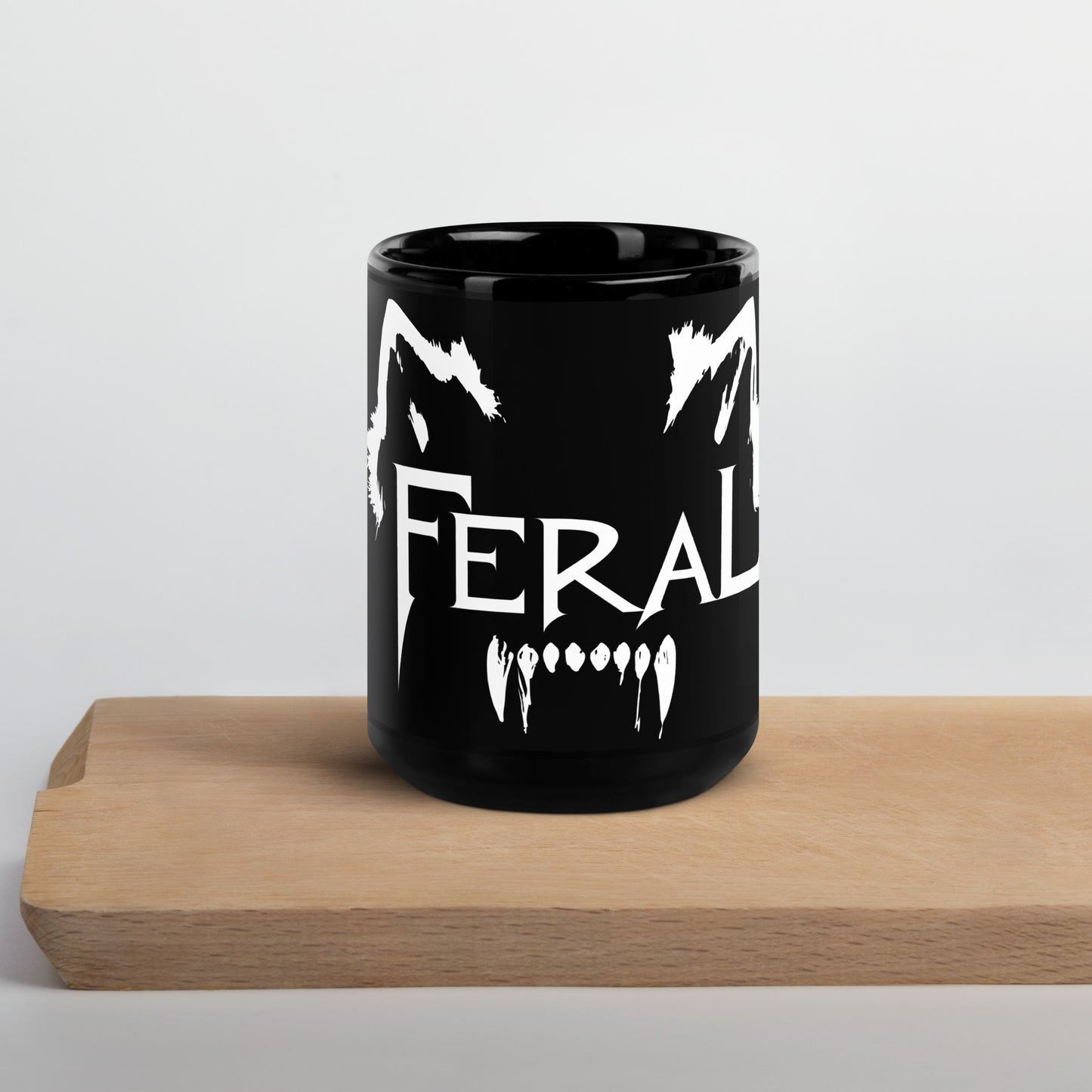 FERAL: Black Glossy Mug