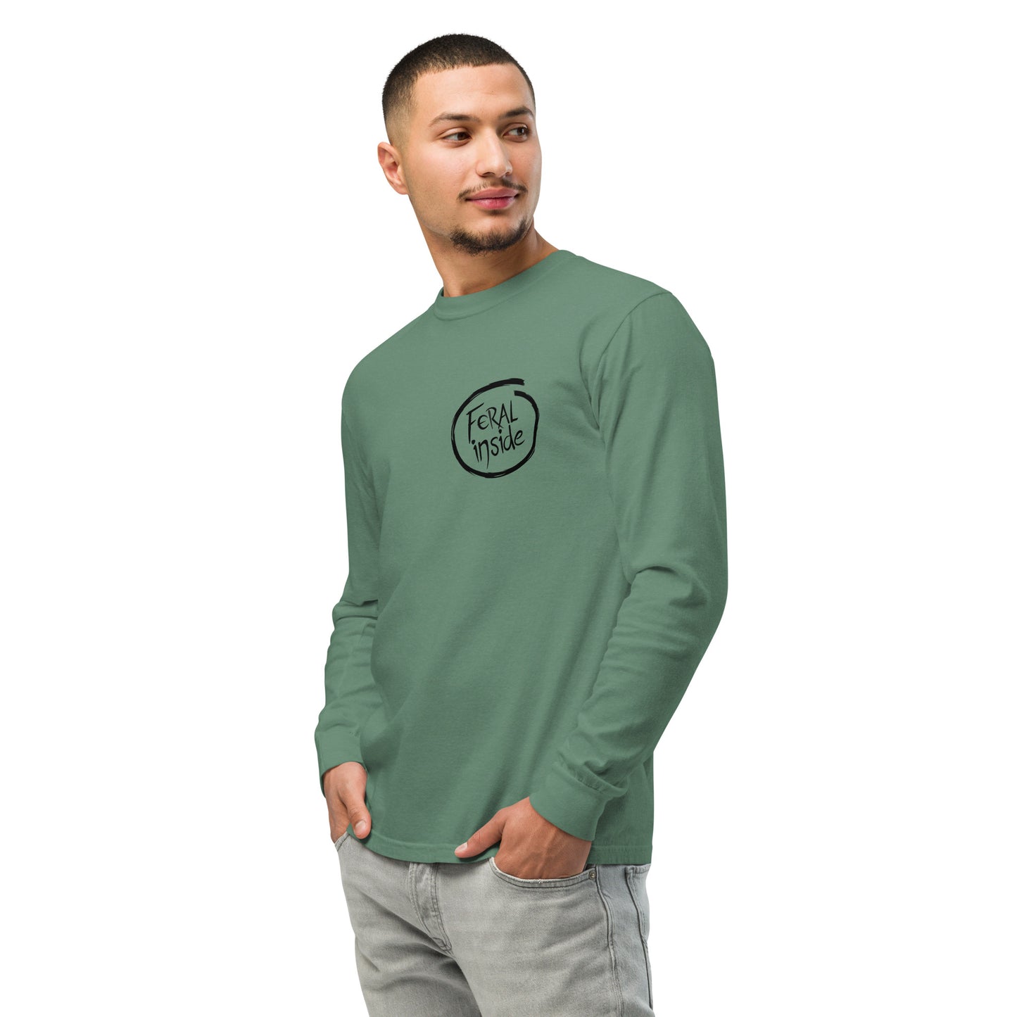 'Feral Inside' long-sleeve shirt