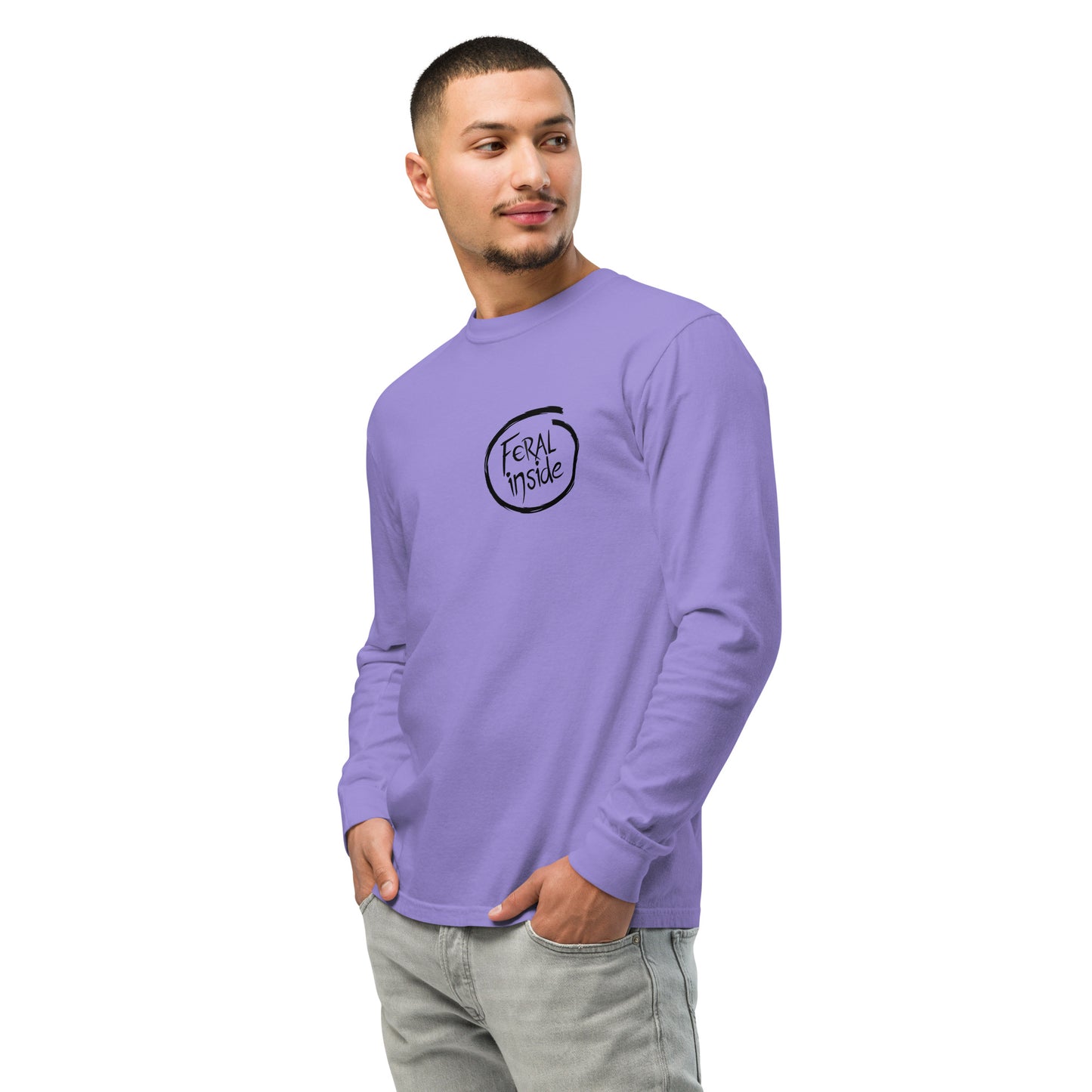 'Feral Inside' long-sleeve shirt